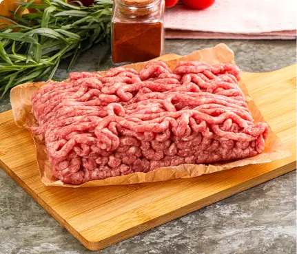 Fresh ground Angus beef