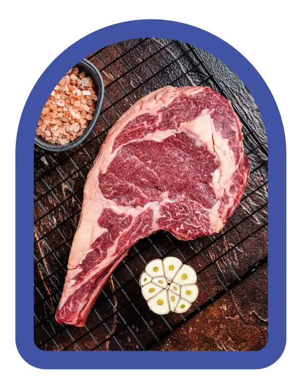 Bistec ribeye con hueso